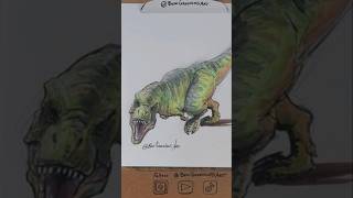 Dinosaur Marker Sketch Dinosaur Artwork [upl. by Amarillis]