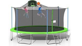 How is the steelway 16ft trampoline assembled [upl. by Nebe]