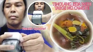 TINOLANG ISDA WITH TABOS NG CAMOTE  HEALTH UPDATE [upl. by Anirdnaxela700]