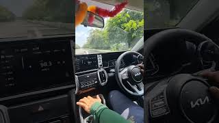 Kia Sonet 0100 🔥 Speed test kia kiaseltos kiasonet hyundai verna creta scorpio thar [upl. by Adekahs]