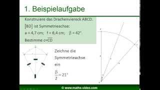 Drachenvierecke konstruieren [upl. by Bashuk]