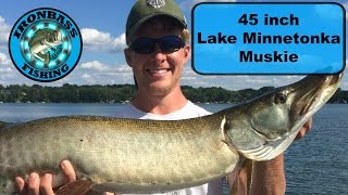 Lake Minnetonka Muskie Fishing [upl. by Ahsihat]