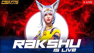 FREE FIRE CUSTOM GIVEAWAY  REDEEM CODE GIVEAWAY  PUSH TO TOP 1 GRANDMASTER WITH RAKSHU GAMING✨💞 [upl. by Nyrrad728]