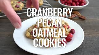 Cranberry Pecan Oatmeal Cookies [upl. by Huttan709]