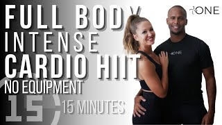 15 Minute Intense Full Body HIIT Cardio Partner Workout [upl. by Leunamme972]