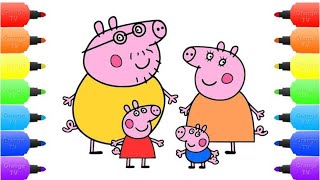 Como Dibujar Y Pintar Peppa Pig Y AmigosEn EspañolDibujos AnimadosPara Niños De Años [upl. by Nico832]