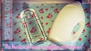 Spécial DIY n°4 quotMa lessive et mon assouplissant maisonquot [upl. by Namlaz353]