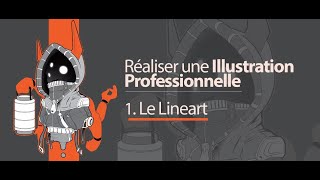 Tuto Réaliser une illustration professionnelle avec Illustrator  Lineart [upl. by Wallford]