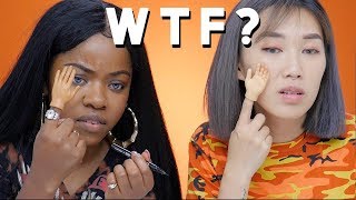 TINY HANDS MAKEUP CHALLENGE ft Cydnee Black [upl. by Kcirdahs]