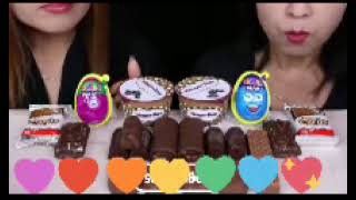 ASMR LEFTOVER DESSERT RACE TICO ICE CREAM TOY MAX EGGS  CHOCOLATE CAKES  DOVE ICE CREAM BARS 먹방 [upl. by Shaya806]