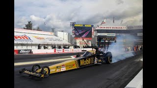 Tony Stewart on NHRA Top Fuel at Pomona Dragstrip [upl. by Neelhtakyram]