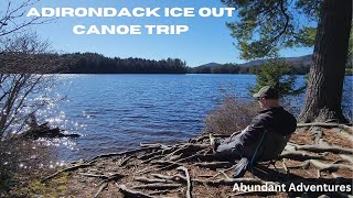 2024 Solo Adirondack April Canoe Trout Fishing Trip [upl. by Canty]