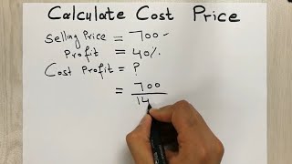 How to Calculate the Cost Price Easy Trick [upl. by Darken373]