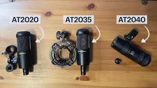 AudioTechnica Microphones Review AT2020 AT2035 and AT2040 [upl. by Seda]