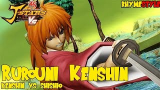 Rurouni Kenshin Kenshin Himura Battousai the Man Slayer vs Makoto Shishio JStars Victory VS [upl. by Labors]