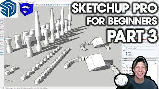 Getting Started in SketchUp Pro Part 3  Copies Arrays and Components Dont Miss This [upl. by Leviralc]