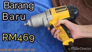 Cukup Power Tak Buka Nut Tayar dan Drive Shaft  Dewalt DW293 [upl. by Sinnaiy]