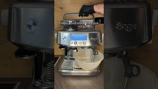 Descale SageBaristaPro sagebaristapro cleanwithme coffeeaddict asmr espressomachine barista [upl. by Oisacin]