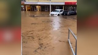 Flash Flooding Landslides Hit West Trinidad After Heavy Rains [upl. by Yetnom]