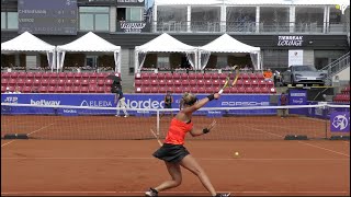 Caijsa Hennemann vs Vanessa Ersöz 4K 60FPS Court Level Highlights Swedish Open 2021 [upl. by Wehtam655]