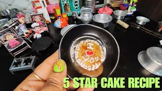 Miniature 5star Chocolate Recipe5star Chocolate Lava Cake Recipeminicoocking 5star minifood [upl. by Bren909]