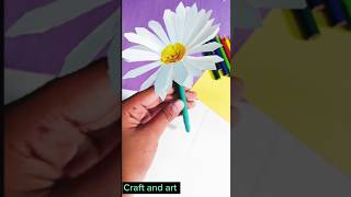 How to make daisy flower diy craftideas craftandart shorts [upl. by Ho660]