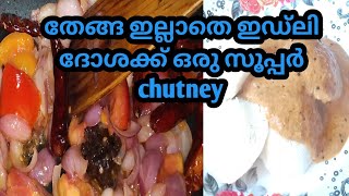 തേങ്ങ ചേർക്കാതെ ഇഡ്ലി ദോശക്കും ഒരു കിടലൻ chutney  Chutney With Out Cocounts In Kerala style [upl. by Ausoj]