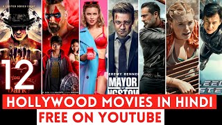 Top 12 Best Hollywood Movies on YouTube in Hindi  2024 New Hollywood Movies on YouTube [upl. by Miguelita84]