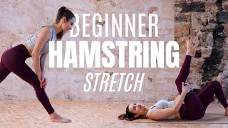 HAMSTRING STRETCH for the inflexible  flexibility for tight hamstrings no talking [upl. by Eidnar]