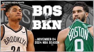 Boston Celtics vs Brooklyn Nets Full Game Highlights  Nov 4  2024 NBA Season [upl. by Aznaed]