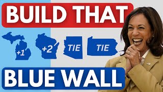 Kamala Harris building the Blue Wall Democrats winning in key states [upl. by Eniledam]