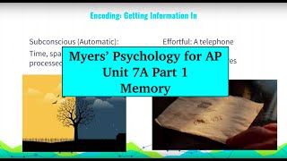 AP Psychology  Myers’ Unit 7A Part 1 [upl. by Anrak]