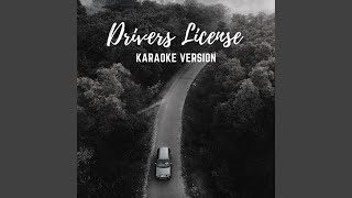 Drivers License Karaoke Version [upl. by Retsevlis]