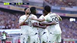 PSG vs Toulouse  Trophee des Champions 202324  Football Simulation PES 21 [upl. by Atok]