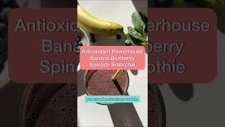 Banana Spinach Blueberry Smoothie Refreshing amp Nutritious [upl. by Nonarb]