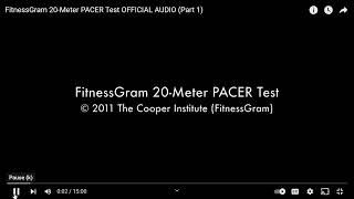 FitnessGram 20 Meter PACER Test audio [upl. by Rossner]