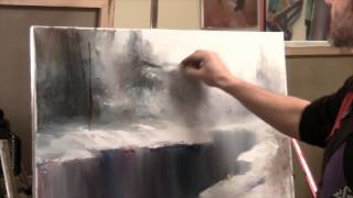 Artist Igor Sacharow How to Draw Schnee Russische Bob Ross [upl. by Lavina558]