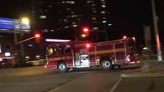 Toronto Fire Spare Pumper 114 Responding [upl. by Yarvis]