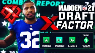 How to Scout and Draft Superstar X Factors in Madden 21 Franchise Drafting Tips [upl. by Acirderf]