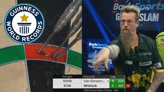 Simon Whitlock Hits 20 180s And Breaks Grand Slam Record Vs Michael Van Gerwen [upl. by Bellaude]