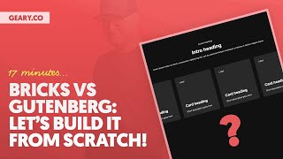 Bricks vs Gutenberg  Feature Section Victor From Scratch 17min [upl. by Nytsud]