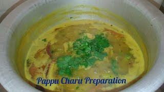 Village Style Pappu Charu l Dal Rasam l Pappucharu Recipe Preparation in Telugu [upl. by Akit]