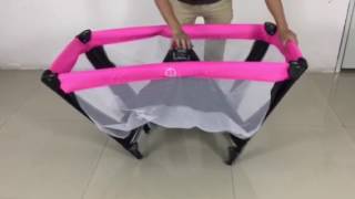 iSafe Travel Cot Set Up OpenClose [upl. by Animahs]