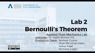 Fluid Mechanics Lab 2  Bernoulli’s Equation Experiment [upl. by Aloisius]