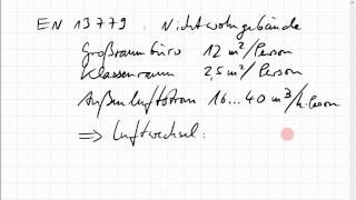 Raumlufttechnik Begriffe Größenordnungen [upl. by Esej]