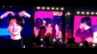 190506 BTS Ending Ment Jimin 지민 Crying amp Jungkook Hugs Him 방탄소년단 SpeakYourself Rose Bowl LA 2019 [upl. by Izzy]