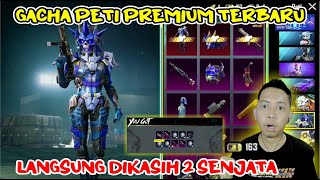 DIKASIH DUA SENJATA GACHA PETI PREMIUM TERBARU PUBG MOBILE [upl. by Ahsrav]