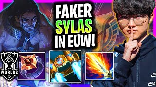 FAKER IS READY TO PLAY SYLAS IN EUW SERVER  T1 Faker Plays Sylas Mid vs Taliyah Worlds Bootcamp [upl. by Narton]