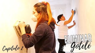 Cómo ALISAR GOTELÉ pared y techo 😱 Experiencia propia  Reforma Apartamento 36 m2 Capítulo 2 [upl. by Drarig]