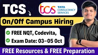 TCS FREE NQT Exam Date Update  TCS Off Campus Codevita  Hiring Status 20242028 BATCH  FREE Prep [upl. by Yrtsed]